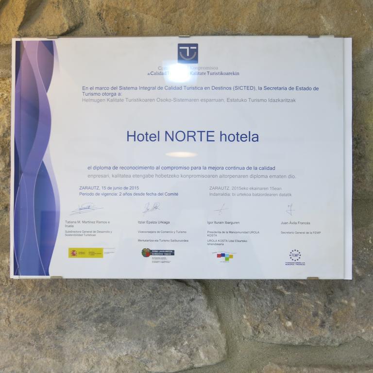 Hotel Norte Zarautz Eksteriør billede